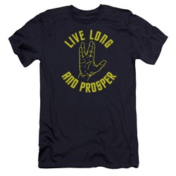 Star Trek - Mens Live Long Hand Premium Slim Fit T-Shirt