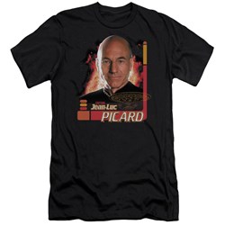 Star Trek - Mens Captain Picard Premium Slim Fit T-Shirt