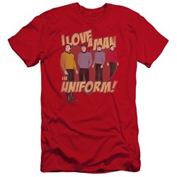 Star Trek - Mens Man In Uniform Premium Slim Fit T-Shirt