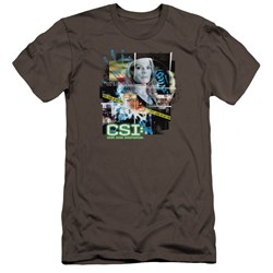Csi - Mens Evidence Collage Premium Slim Fit T-Shirt