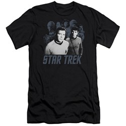Star Trek - Mens Kirk Spock And Company Premium Slim Fit T-Shirt