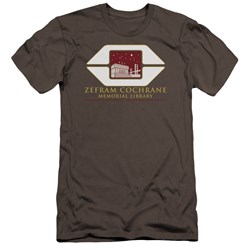 Star Trek - Mens Cochrane Library Premium Slim Fit T-Shirt
