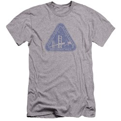 Star Trek - Mens Distressed Logo Premium Slim Fit T-Shirt