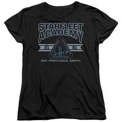 Star Trek - Womens Starfleet Academy Earth T-Shirt