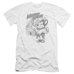 Mighty Mouse - Mens Protect And Serve Premium Slim Fit T-Shirt