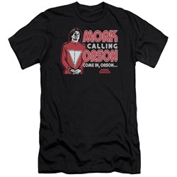 Mork & Mindy - Mens Mork Calling Orson Premium Slim Fit T-Shirt