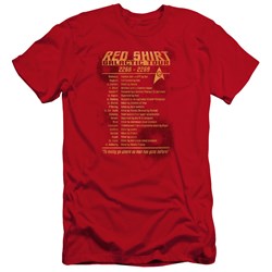 Star Trek - Mens Red Shirt Tour Premium Slim Fit T-Shirt