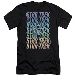 Star Trek - Mens Multi Logo Enterprise Premium Slim Fit T-Shirt