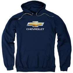 Chevrolet - Mens Chevy Bowtie Stacked Pullover Hoodie