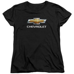 Chevrolet - Womens Chevy Bowtie Stacked T-Shirt