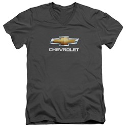 Chevrolet - Mens Chevy Bowtie Stacked V-Neck T-Shirt
