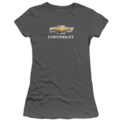 Chevrolet - Juniors Chevy Bowtie Stacked T-Shirt