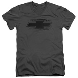 Chevrolet - Mens Bowtie Burnout V-Neck T-Shirt