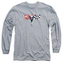 Chevrolet - Mens 2Nd Gen Vette Nose Emblem Long Sleeve T-Shirt