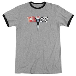 Chevrolet - Mens 2Nd Gen Vette Nose Emblem Ringer T-Shirt