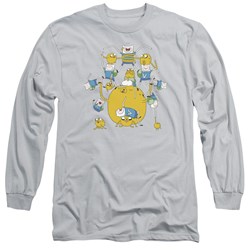 Adventure Time - Mens Finn&Jake Group Long Sleeve T-Shirt
