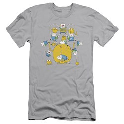 Adventure Time - Mens Finn&Jake Group Slim Fit T-Shirt