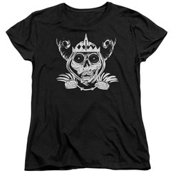 Adventure Time - Womens Skull Face T-Shirt
