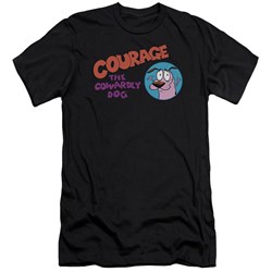 Courage The Cowardly Dog - Mens Courage Logo Premium Slim Fit T-Shirt