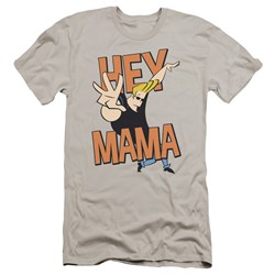 Johnny Bravo - Mens Hey Mama Premium Slim Fit T-Shirt