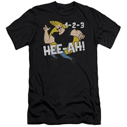 Johnny Bravo - Mens 123 Premium Slim Fit T-Shirt