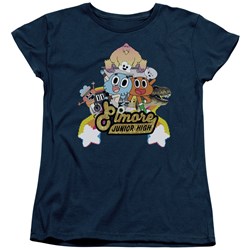 Amazing World Of Gumball - Womens Elmore Junior High T-Shirt