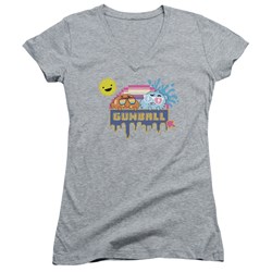 Amazing World Of Gumball - Juniors Sunshine V-Neck T-Shirt