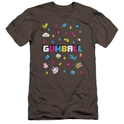 Amazing World Of Gumball - Mens Fun Drops Premium Slim Fit T-Shirt
