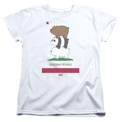 We Bare Bears - Womens Cali Stack T-Shirt