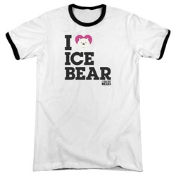 We Bare Bears - Mens Heart Ice Bear Ringer T-Shirt