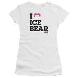 We Bare Bears - Juniors Heart Ice Bear T-Shirt