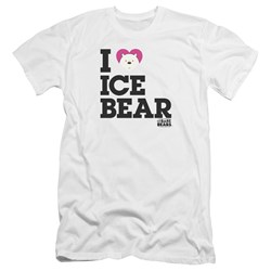 We Bare Bears - Mens Heart Ice Bear Premium Slim Fit T-Shirt