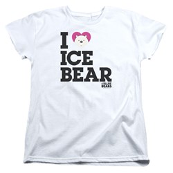 We Bare Bears - Womens Heart Ice Bear T-Shirt