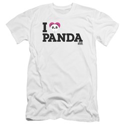 We Bare Bears - Mens Heart Panda Premium Slim Fit T-Shirt