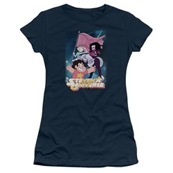 Steven Universe - Juniors Crystal Gem Flag T-Shirt