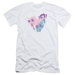 Powerpuff Girls - Mens Powerpuff Heart Slim Fit T-Shirt
