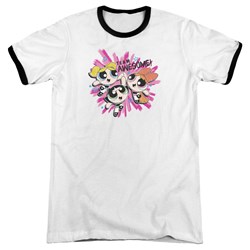 Powerpuff Girls - Mens Team Awesome Ringer T-Shirt
