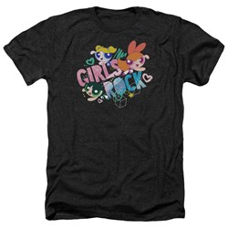 Powerpuff Girls - Mens Girls Rock Heather T-Shirt