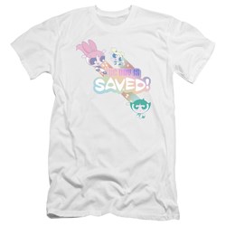 Powerpuff Girls - Mens The Day Is Saved Premium Slim Fit T-Shirt