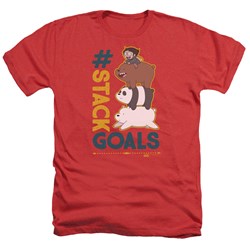 We Bare Bears - Mens Stack Goals Heather T-Shirt