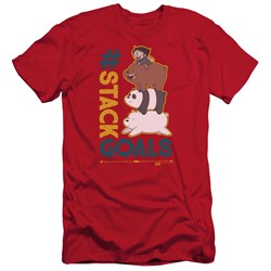 We Bare Bears - Mens Stack Goals Slim Fit T-Shirt