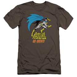Dc - Mens Batgirl Is Hot Premium Slim Fit T-Shirt