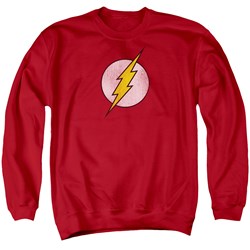 Dc Flash - Mens Flash Logo Distressed Sweater