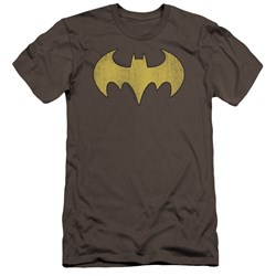 Dc - Mens Batgirl Logo Distressed Premium Slim Fit T-Shirt