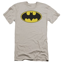 Dc - Mens Batman Logo Premium Slim Fit T-Shirt