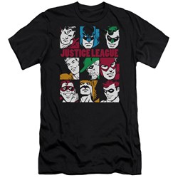 Dc - Mens Nine Blocks Of Justice Premium Slim Fit T-Shirt