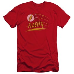 Dc Flash - Mens Like Lightning Premium Slim Fit T-Shirt