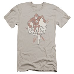 Dc Flash - Mens Lightning Fast Premium Slim Fit T-Shirt