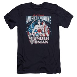 Dc - Mens American Heroine Premium Slim Fit T-Shirt