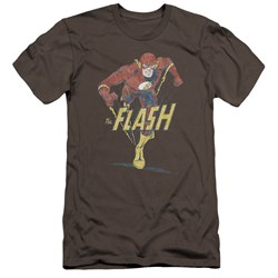 Dc Flash - Mens Desaturated Flash Premium Slim Fit T-Shirt